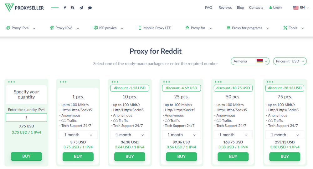 Proxy-Seller Proxy for Reddit