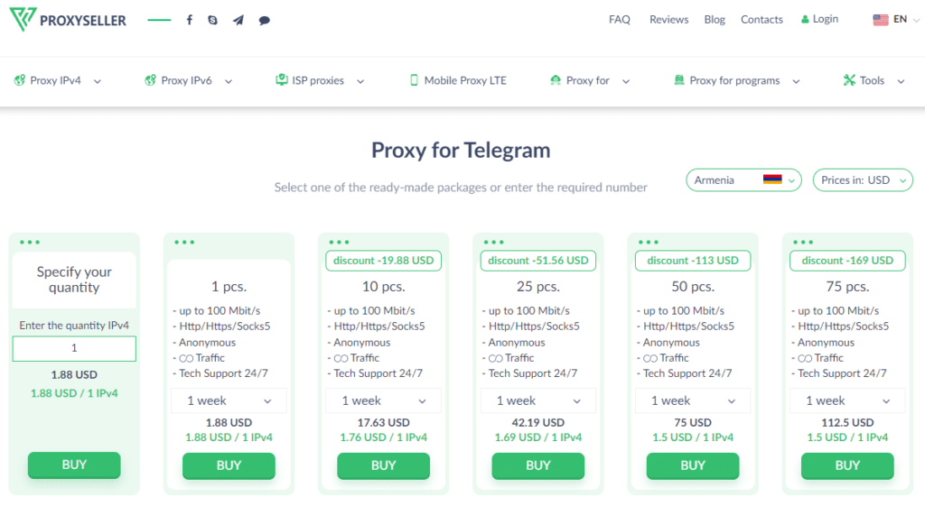 Proxy-Seller for Telegram