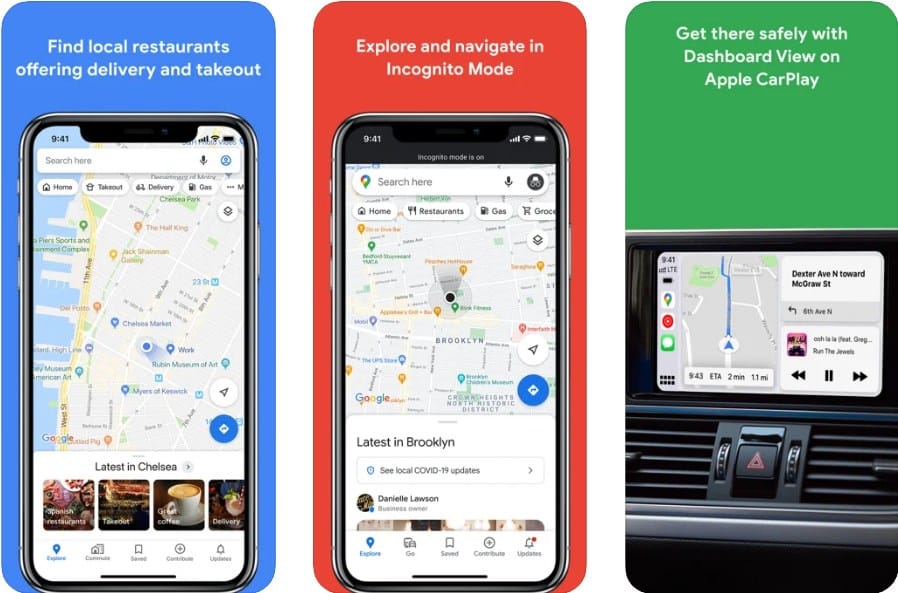 Google Maps for iphone