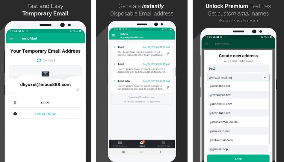 TempMail for Android