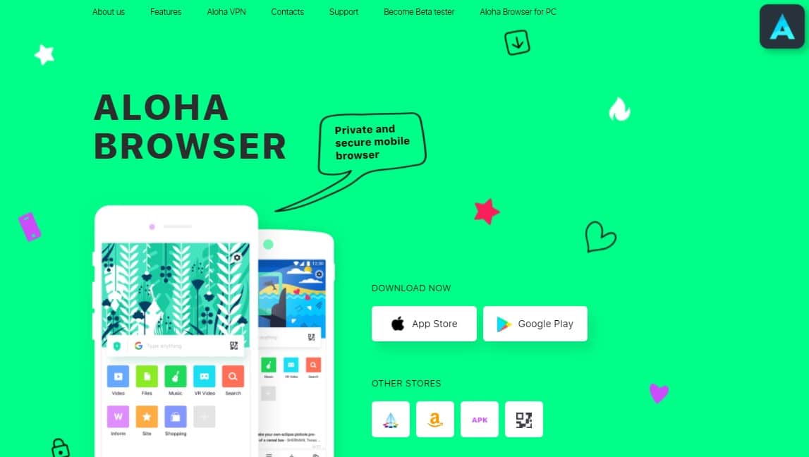 Aloha BrowAloha Browser for Windowsser for Windows