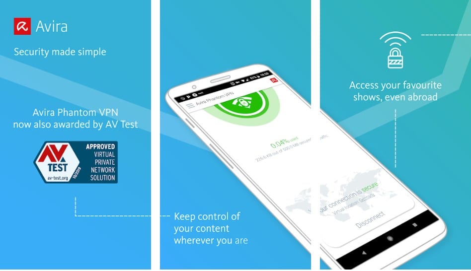 Avira Phantom VPN for android