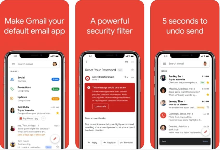Gmail for apps store