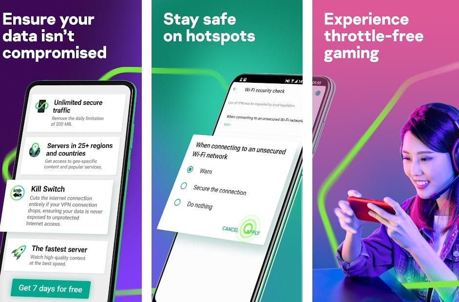 Kaspersky VPN for android