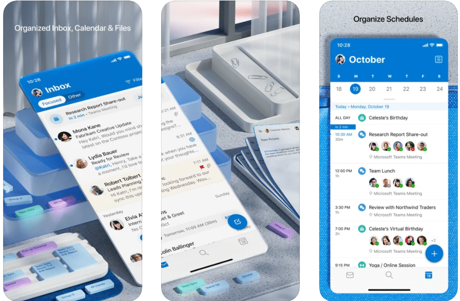 Microsoft Outlook for apps store