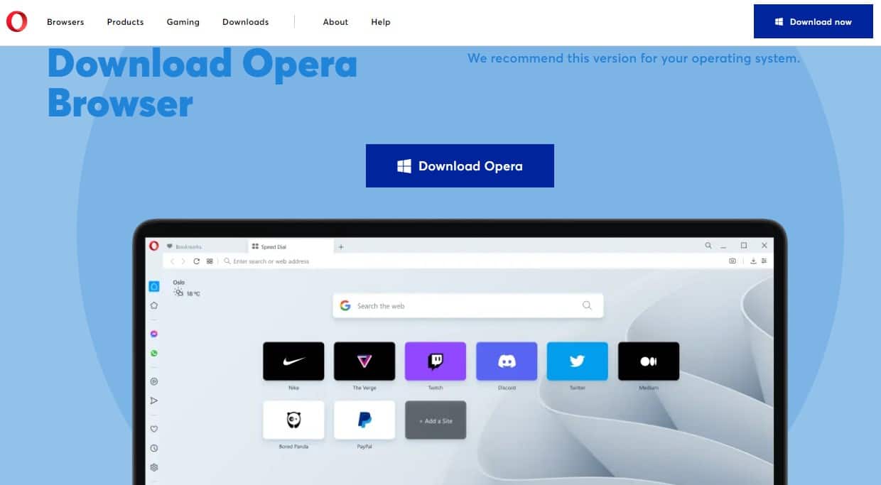 Opera Browsers for Windows