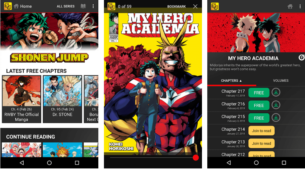 Shonen Jump for Play store