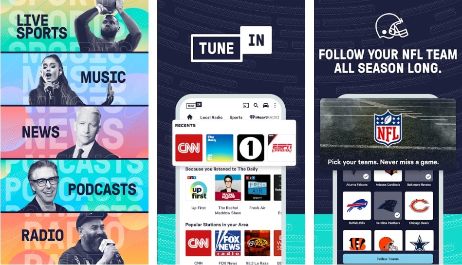 TuneIn Radio for android