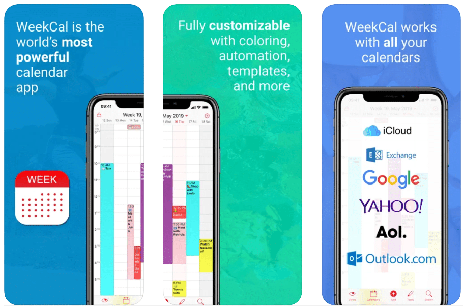 WeekCalendar for apps store