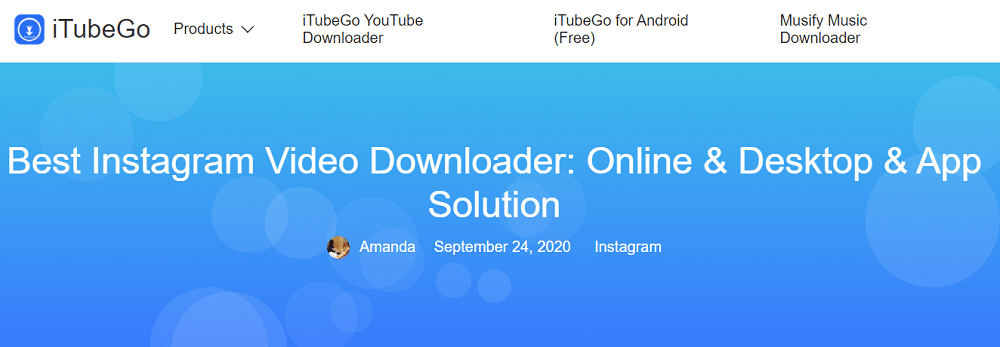 iTubeGo overview