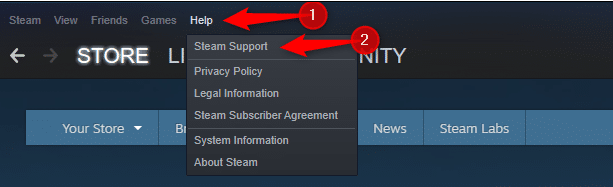 Log in to your Steam account