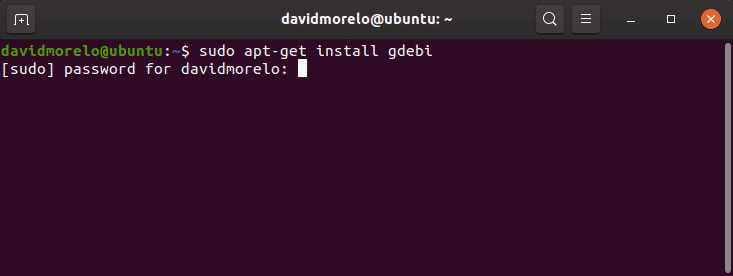 gdebi tool command