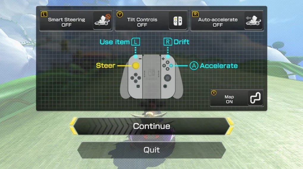 mario kart 8 deluxe Auxiliary settings