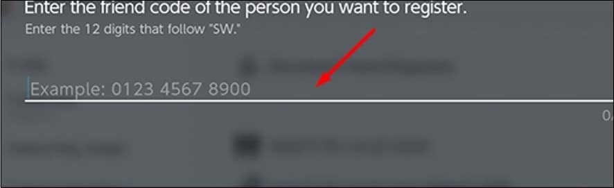 Add using a friend code
