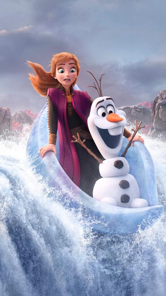 Disney frozen poster film anna elsa art anime