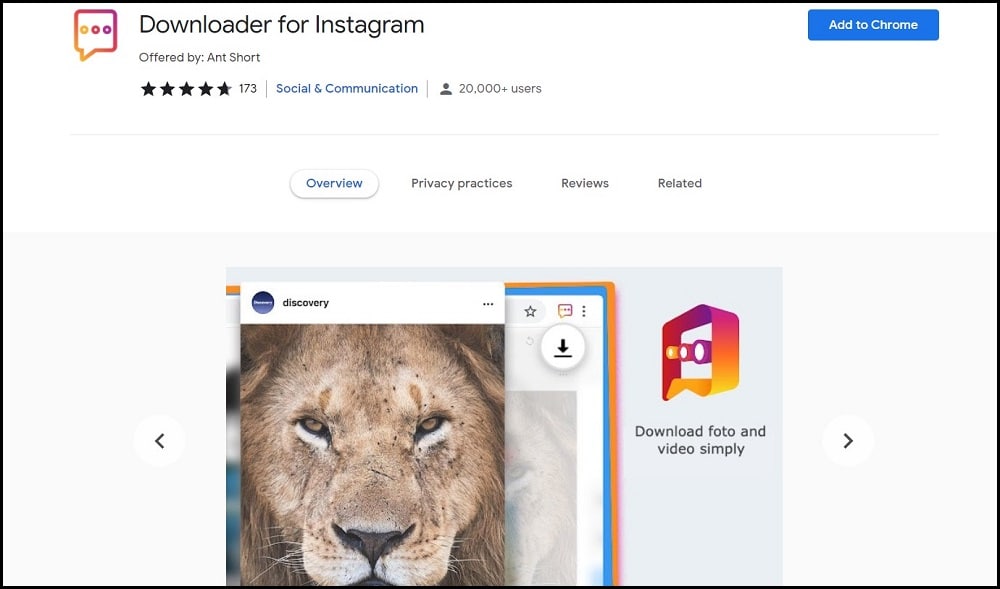 Downloader for Instagram