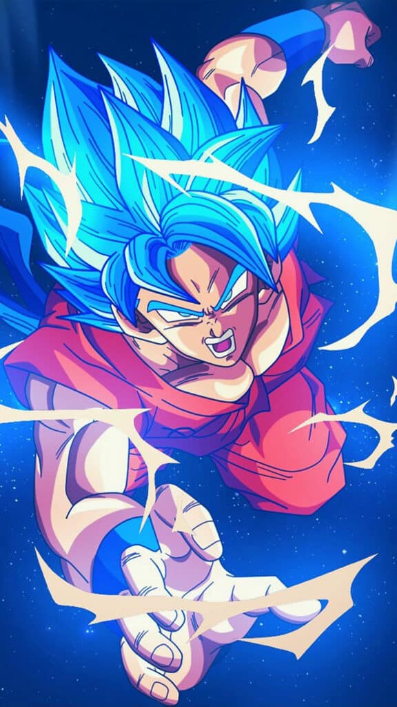 Dragonball goku blue art illustration anime