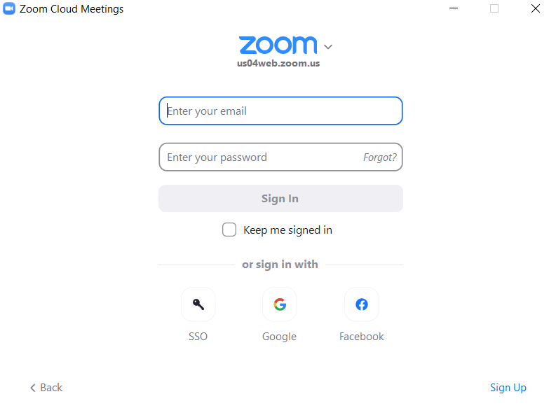 Go to Zoom desktop