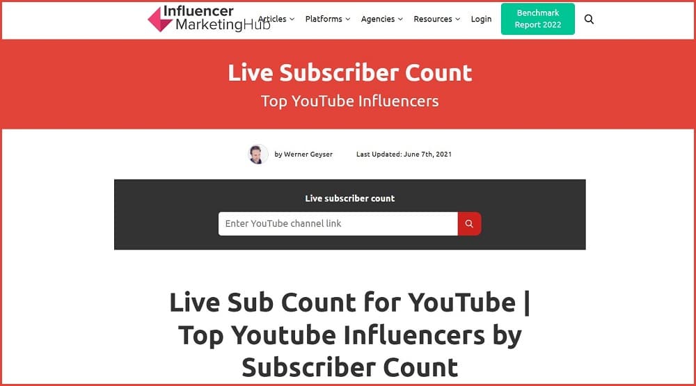 LIVE SUBSCRIBER COUNTS for  Channels ARE BACK 