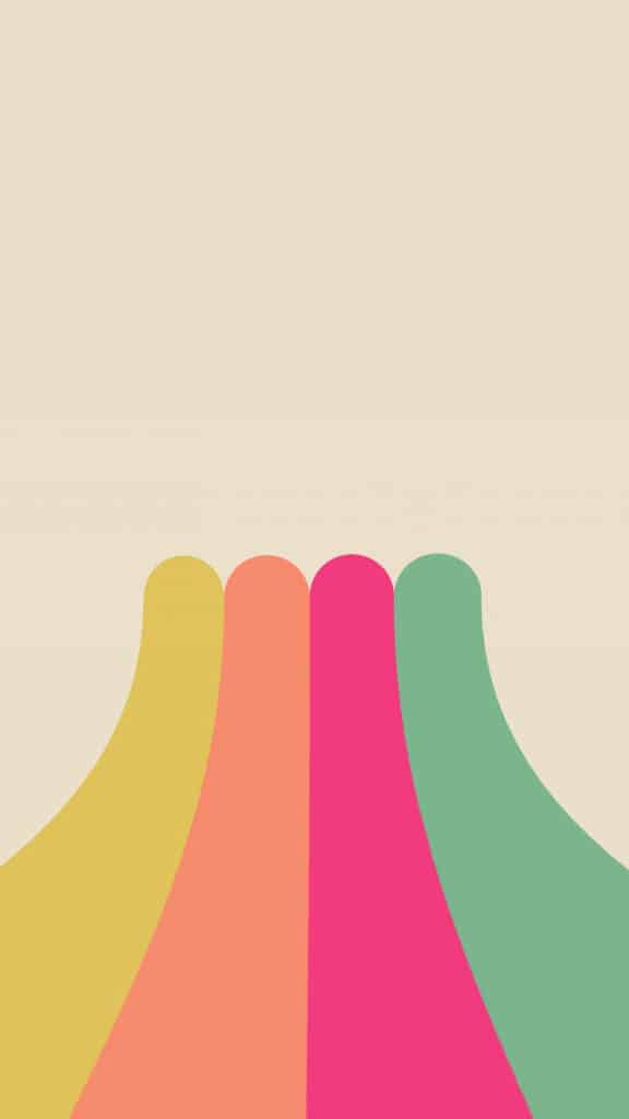 Rainbow simple minimal abstract pattern