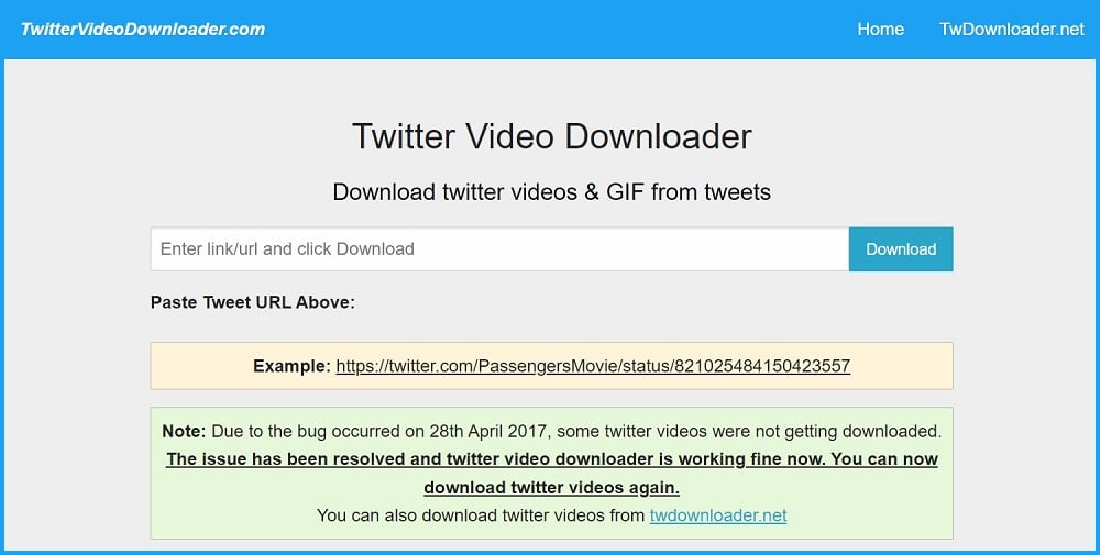 Twitter Video Downloader