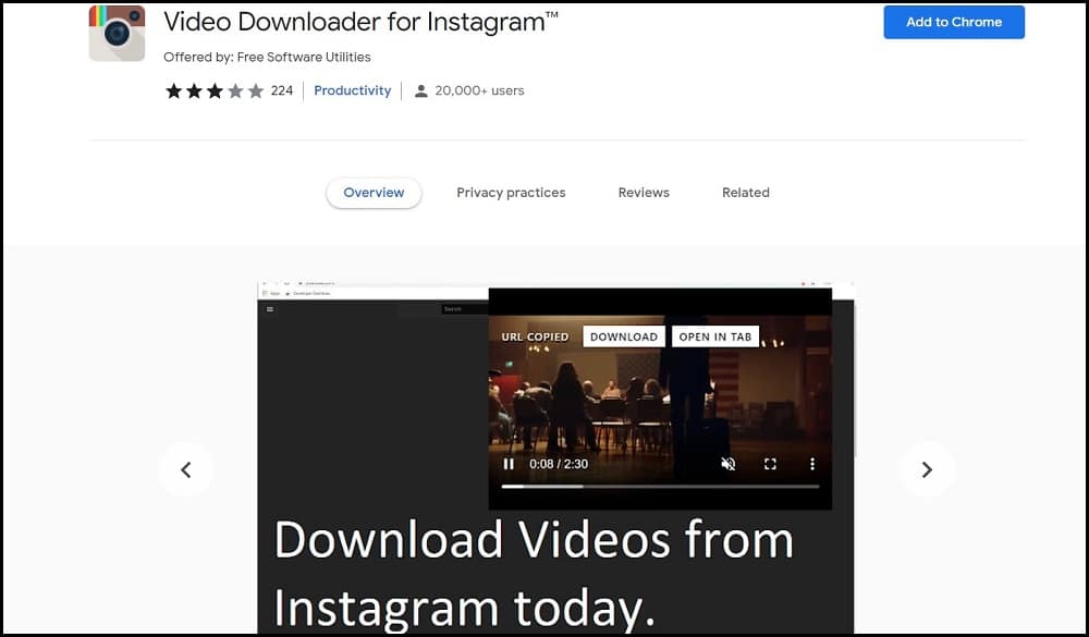 Video Downloader for Instagram