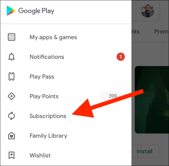 select-the-subscriptions-option