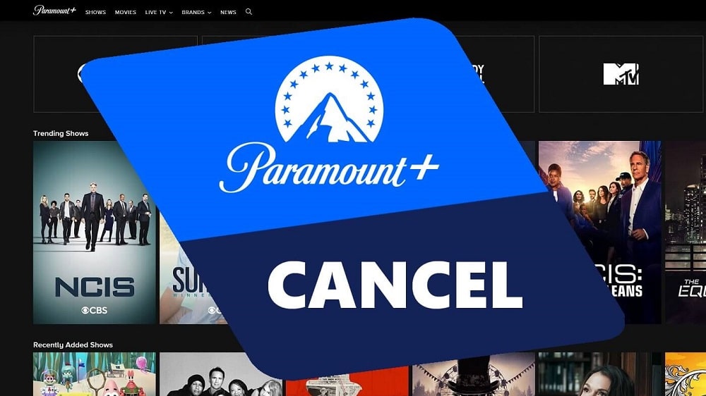 Cancel Paramount Plus on the Web