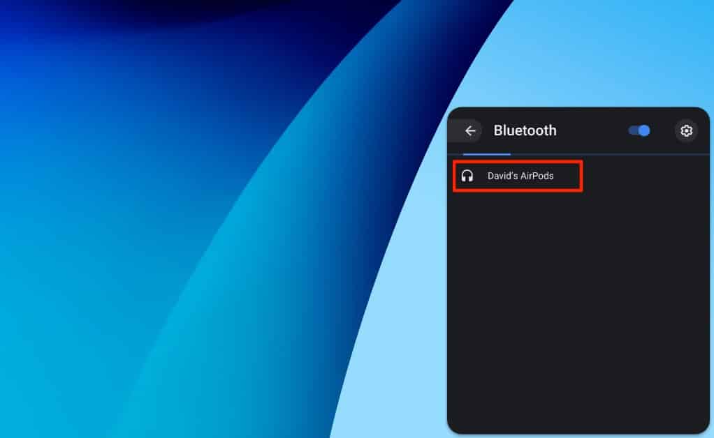 Change AirPods Name on Chromebook