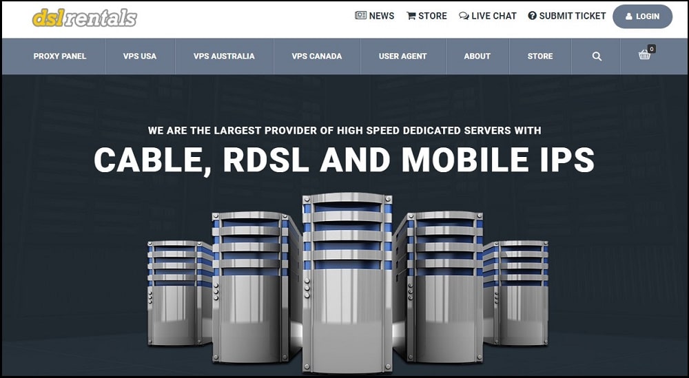 DSL Rentals Homepage