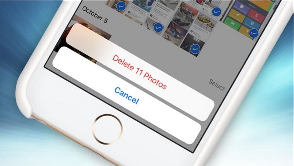 Delete a single photo from an iPad or iPhone
