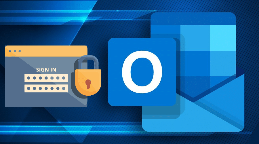 how to change outlook password