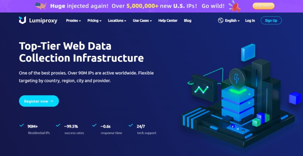 LumiProxy homepage
