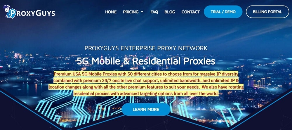 ProxyGuys Homepage