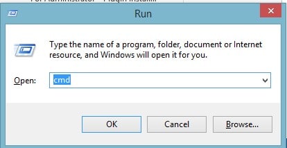 Run dialog box