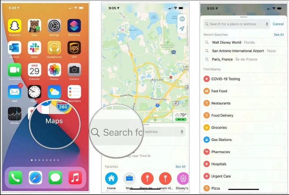 Set a label for your location on your iPhone