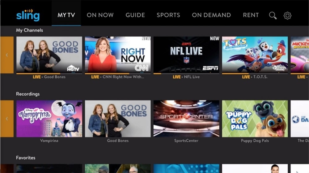 Stop recording shows on Sling Cloud DVR