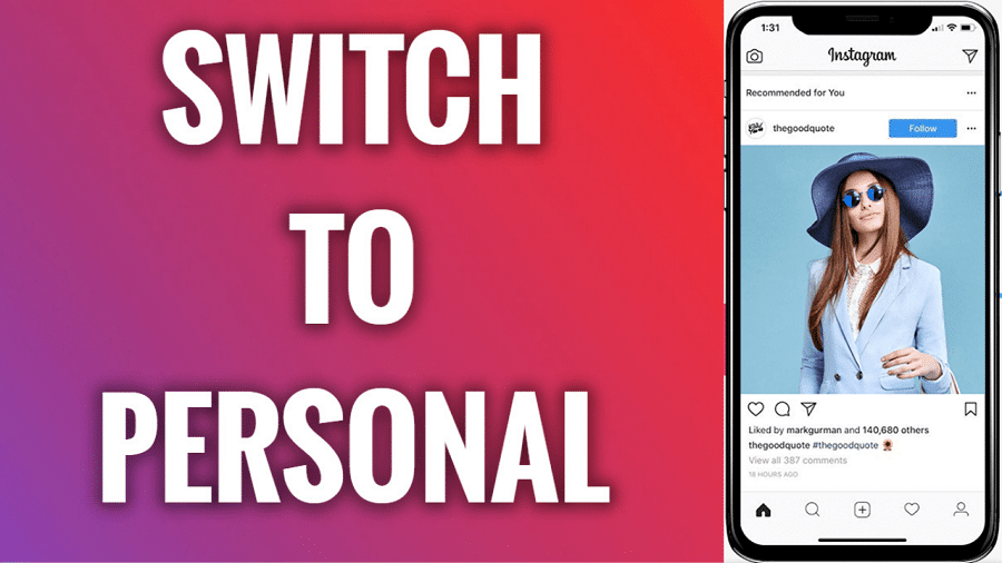 How to Switch Back To Personal Account on Instagram