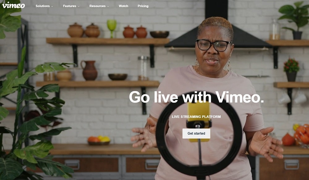 Vimeo homepage