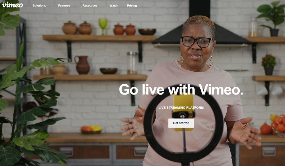 Vimeo homepage