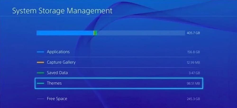 Access PS4 System Storage