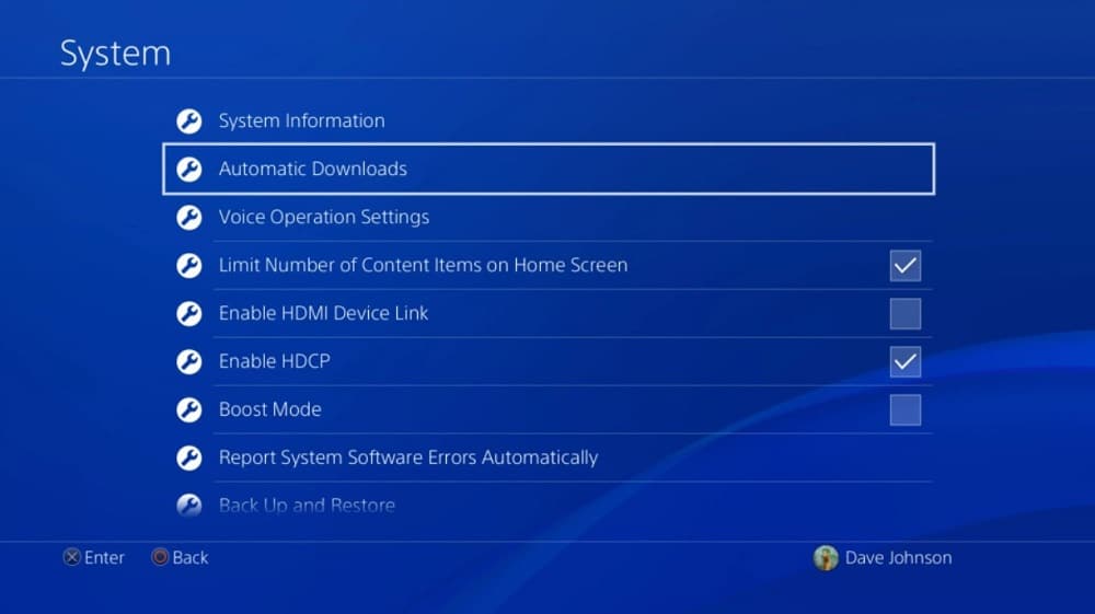 Automatically Update Games and Apps on PS4