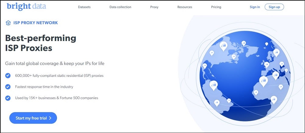 Bright Data for ISP Proxies