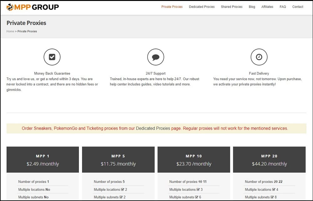 My Private Proxy for Private Proxies