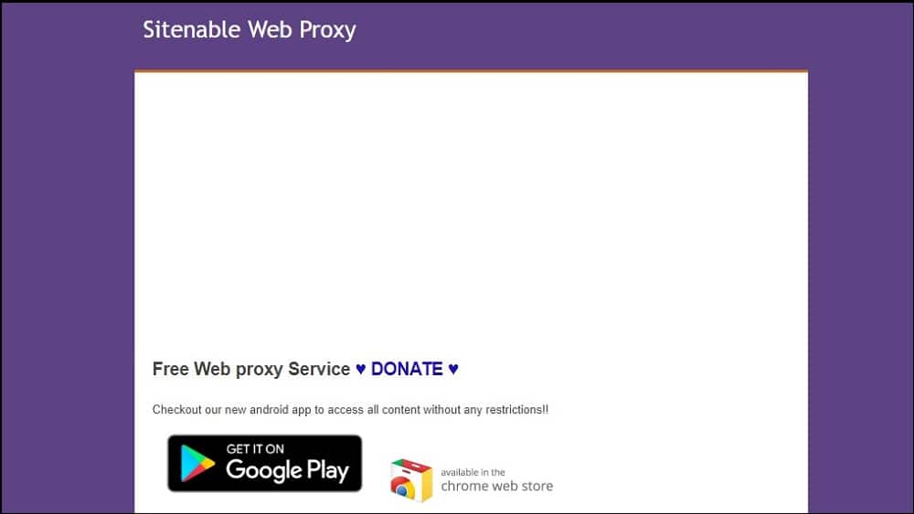 One of the Best web Proxy Site is Sitenable Web Proxy