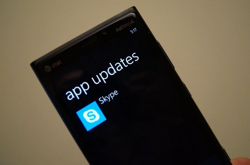 Update the Skype app