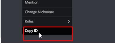 discord copy ID option