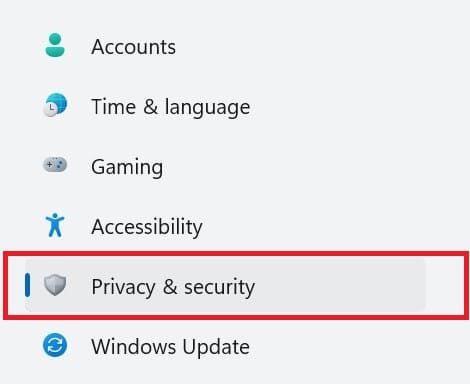 windows privacy