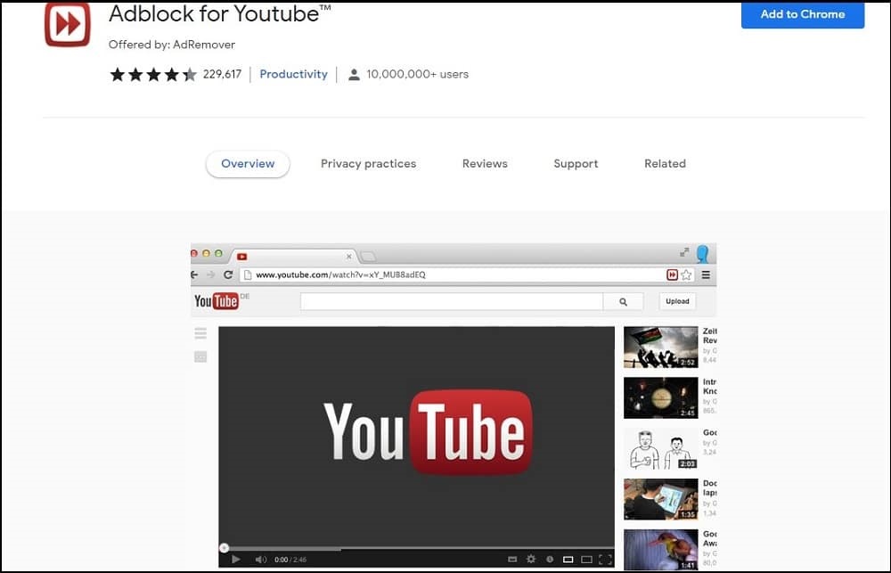 Adblock for YouTube Overview