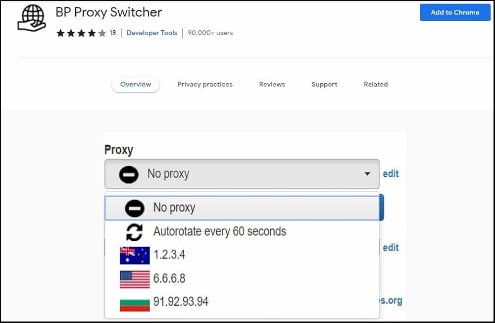 BP Proxy Switcher